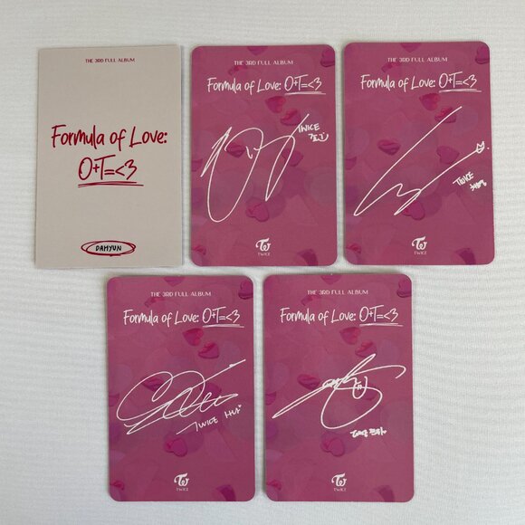 K-pop Twice Formula of Love O+T= 3 14 Album Photocards (Incomplete & Mixed Set) - Picture 7 of 10